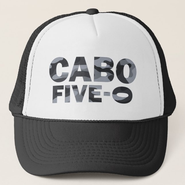 Cabo 50 camo trucker hat (Front)