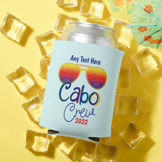 Cabo Crew Vacation Family Honeymoon Girls Group  Can Cooler (In Situ Summer)