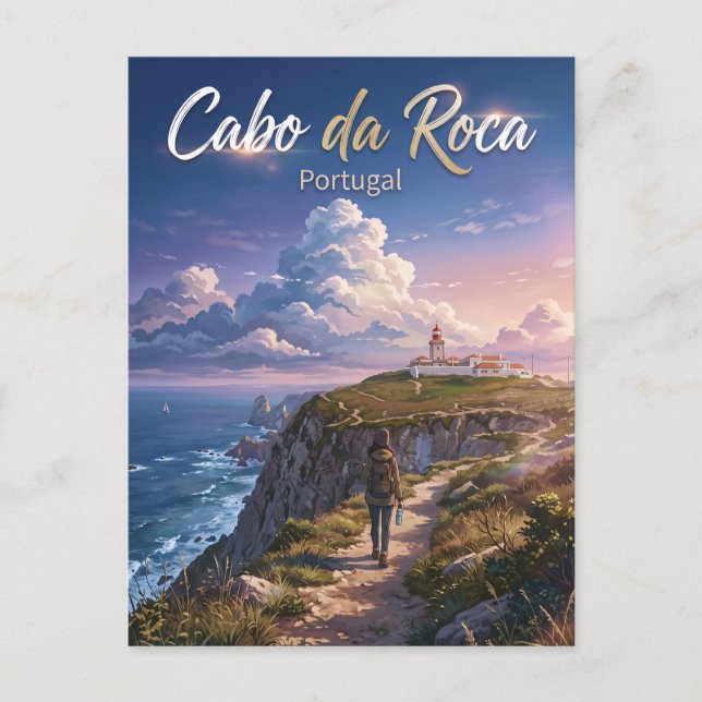 Cabo da Roca Portugal Postcard (Front)