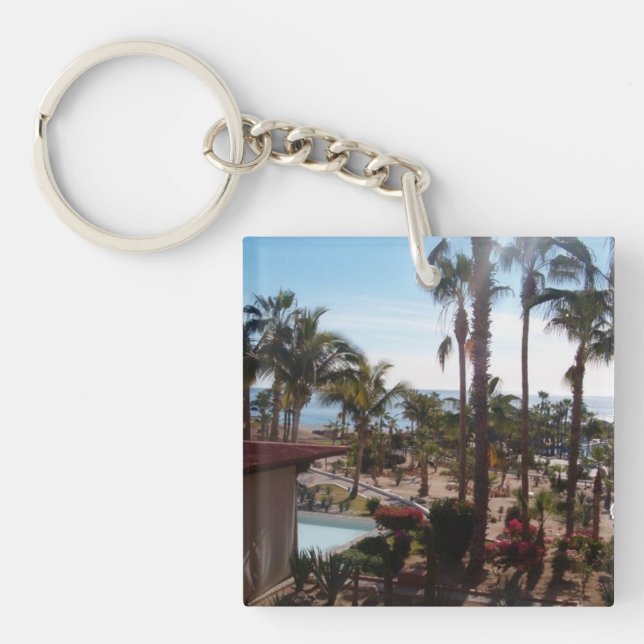 Cabo Hotel room view Key Ring (Front)