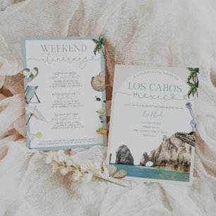Cabo Mexico Bachelorette Invitation & Itinerary