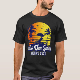 Cabo San Lucas 2023 Mexico Sunset Beach Retro T-Shirt