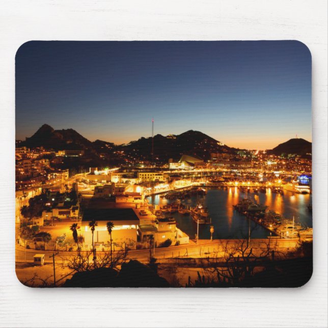 Cabo San Lucas Cityscape At Sunset, Mexico Mouse Pad (Front)