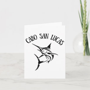 Cabo San Lucas Deep Sea Fishing Jumping Marlin Sou Card