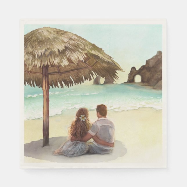 Cabo San Lucas | El Arco | Destination Wedding Napkin (Front)