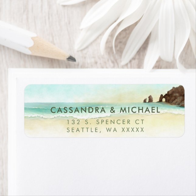 Cabo San Lucas | El Arco  Return Address Label (Insitu)