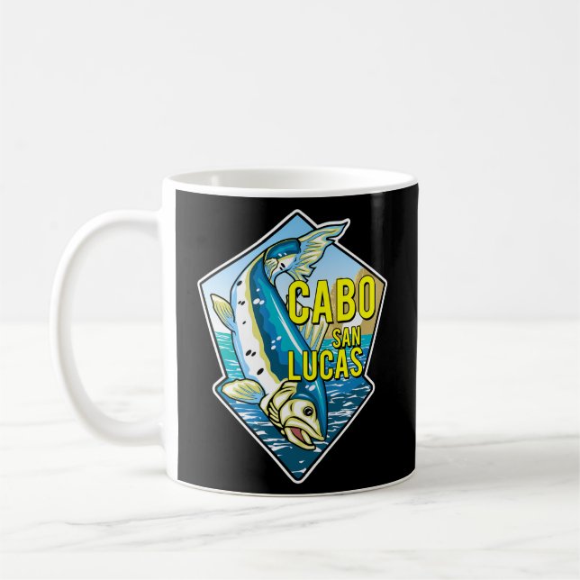 Cabo San Lucas Game Fishing Mexico Baja California Coffee Mug (Left)