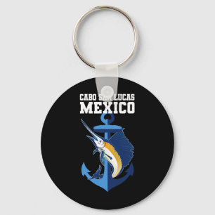 Cabo San Lucas Marlin Fishing Adventure Anchor Key Ring