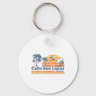 Cabo San Lucas Mexico Beach Summer Vacation Vintag Key Ring