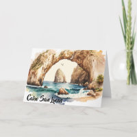 Cabo San Lucas Mexico Beach Watercolor