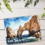 Cabo San Lucas Mexico Beach Watercolor  Postcard<br><div class="desc">This design may be personalised by choosing the Edit Design option. You may also transfer onto other items. Contact me at colorflowcreations@gmail.com or use the chat option at the top of the page if you wish to have this design on another product or need assistance with this design. See more...</div>
