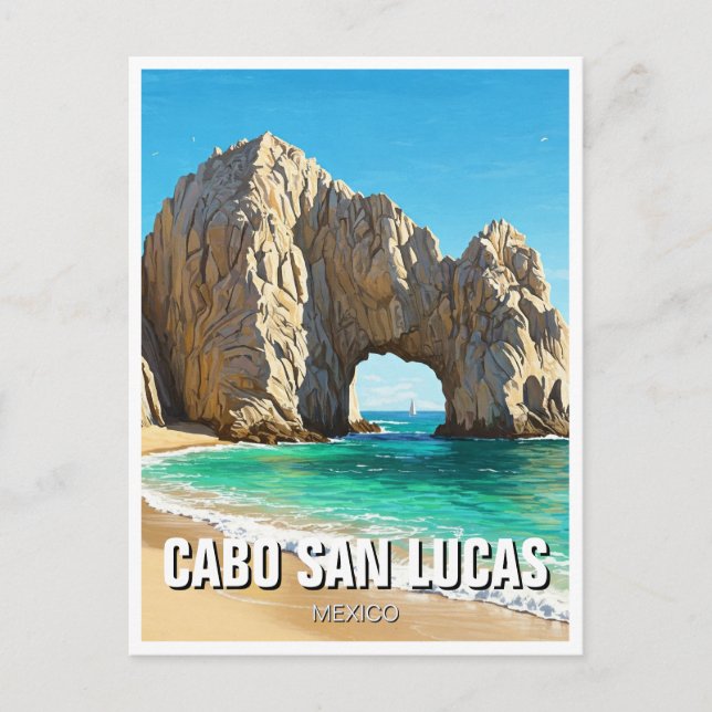 Cabo San Lucas Mexico El Arco Travel Postcard (Front)