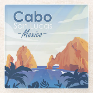 Cabo San Lucas Mexico Glass Coaster