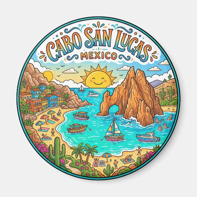 Cabo San Lucas Mexico Magnet (Front)