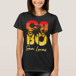 Cabo San Lucas Mexico Palm Tree Sunset Colours Vac T-Shirt