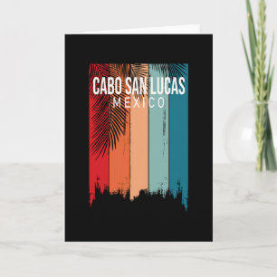 Cabo San Lucas Mexico Retro Card
