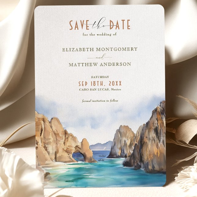 Cabo San Lucas Mexico Save the Date Destination Invitation (Creator Uploaded)