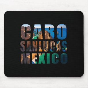 Cabo san lucas mexico summer beach palm vacation mouse pad