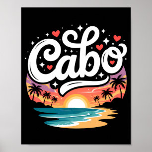 Cabo san lucas mexico tropical beach vacation cute poster