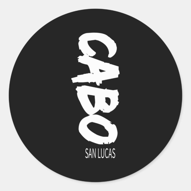 Cabo San Lucas Mexico Vacation Classic Round Sticker (Front)