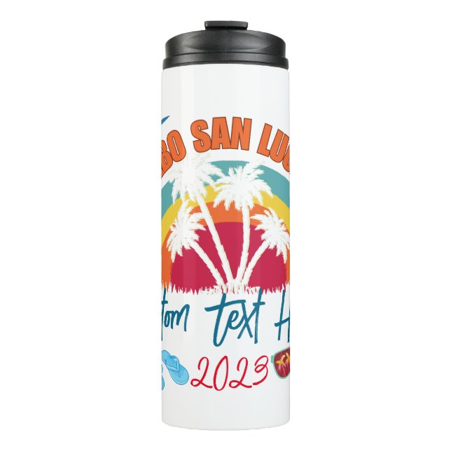 Cabo San Lucas Mexico Vacation Personalisation  Thermal Tumbler (Front)