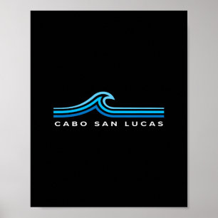 Cabo San Lucas Mexico Waves Vintage Mens Women Boy Poster