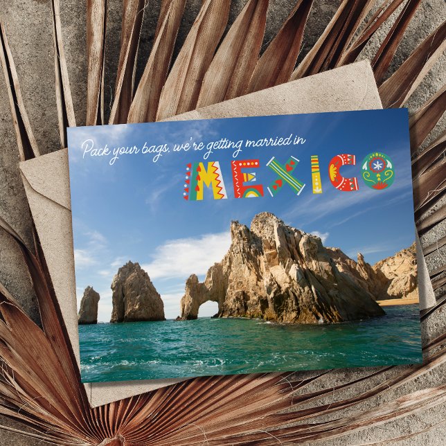 Cabo San Lucas Mexico Wedding Save the Date Announcement (Creator Uploaded)