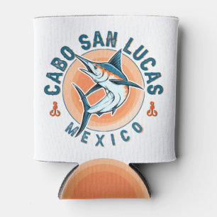 Cabo San Lucas Nautical Fishing Sailfish Vintage Can Cooler