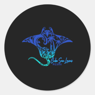 Cabo San Lucas Sea Stingray Mexico Matching Family Classic Round Sticker