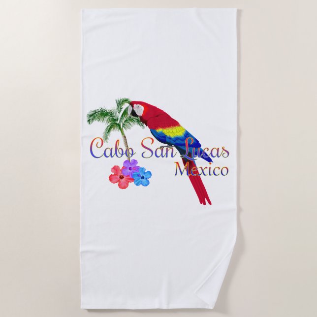Cabo San Lucas Tropical Beach Beach Towel (Front)