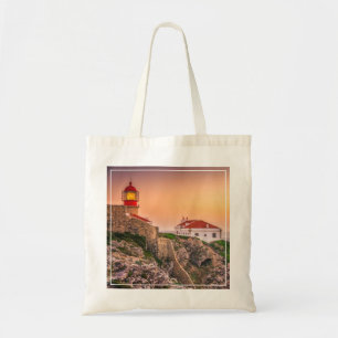 Cabo Sao Vicente At The Sunset Algarve, Portugal Tote Bag