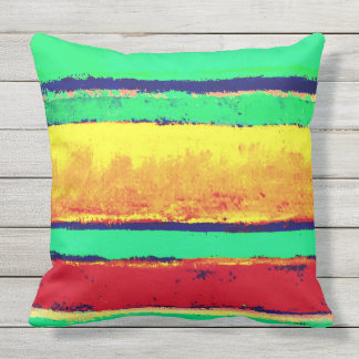 Cabo Stripes Artist Designed Outdoor Pillow