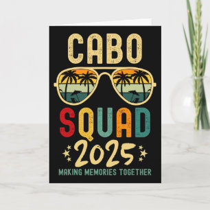 Cabo Vacation 2025 Squad Tropical Beach Vacation M Card