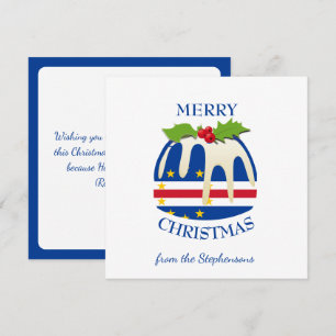 CABO VERDE Cape Festive Plum Pudding Christmas Holiday Card