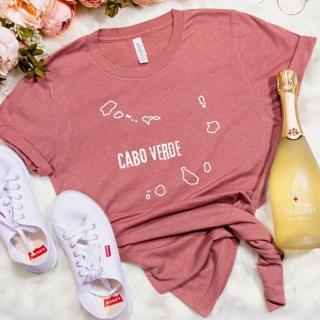 Cabo Verde Country Map Shirt Cape Verde Outline (Creator Uploaded)