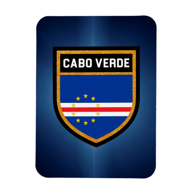 Cabo Verde Flag Magnet (Vertical)