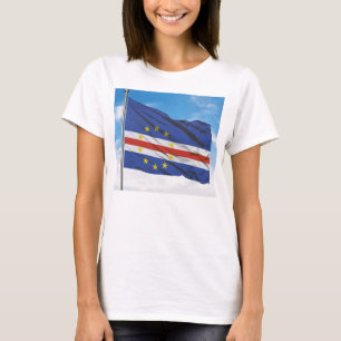Cabo Verde Fly Flag Waved T-Shirt