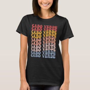 Cabo Verde Groovy Retro Cape Verdean T-Shirt