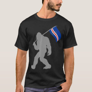 Cabo Verde Or Cape Verdian Flag On Cape Verde Flag T-Shirt