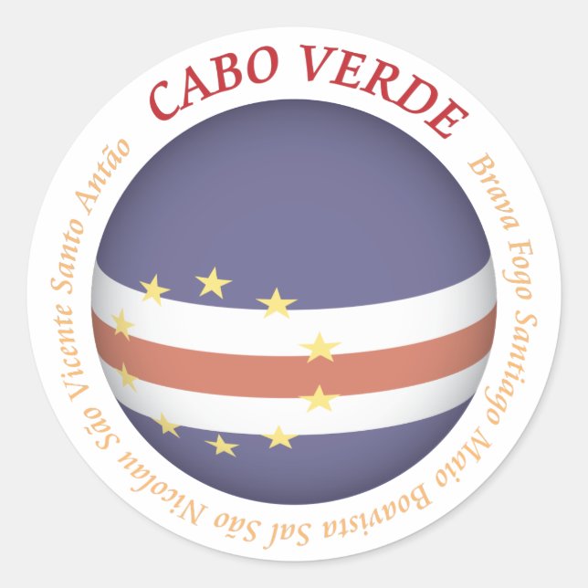 Cabo Verde Sticker (Front)