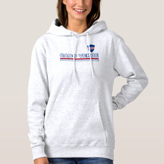Cabo Verde Stripe Shield Hoodie (Front)