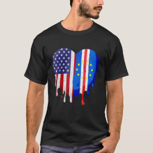 Cabo Verdean American Patriot Grown Country Meltin T-Shirt
