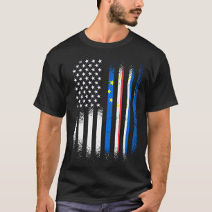 Cabo Verdean American Patriot Grown Country USA Fl T-Shirt
