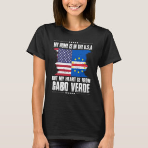 Cabo Verdean American Patriot Grown Proud Home Hea T-Shirt