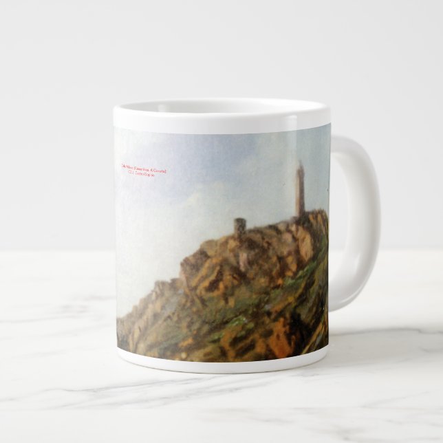 Cabo Vilano (Camariñas - Coruña) Large Coffee Mug (Front Right)