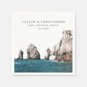 Cabo Wedding Mexico Custom Photo Cocktail Napkins