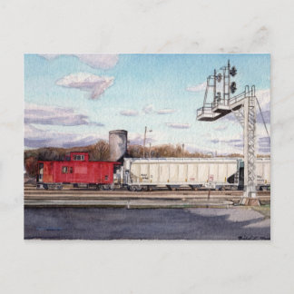 Caboose Postcard