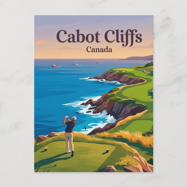 Cabot Cliffs Canada Postcard (Front)