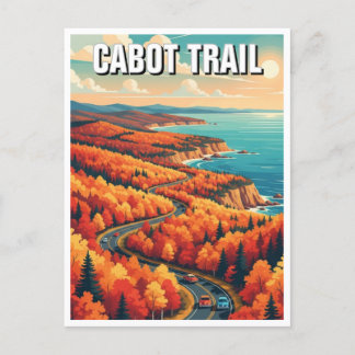 Cabot Trail Nova Scotia Canada Travel Postcard