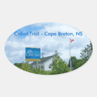 Cabot Trail Oval Sticker